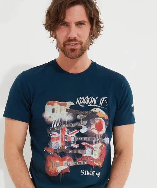 TShirts and Tops Rocking It Tee Blue 8211 Joebrowns Apparel