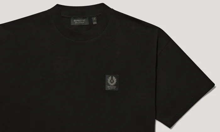 TShirts Men Belstaff Belstaff X Represent Patch TShirt Black TShirts Men Belstaff Belstaff X Represent Patch TShirt Black