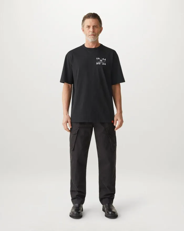 TShirts Men Belstaff Centenary Double Logo TShirt Black TShirts Men Belstaff Centenary Double Logo TShirt Black