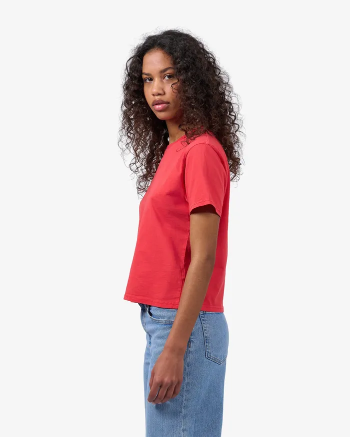 TShirts Organic Boxy Crop Tee 8211 Navy Blue Colorfulstandard Women