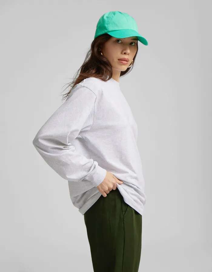 TShirts Oversized Organic LS TShirt 8211 Navy Blue 8211 Colorfulstandard Women