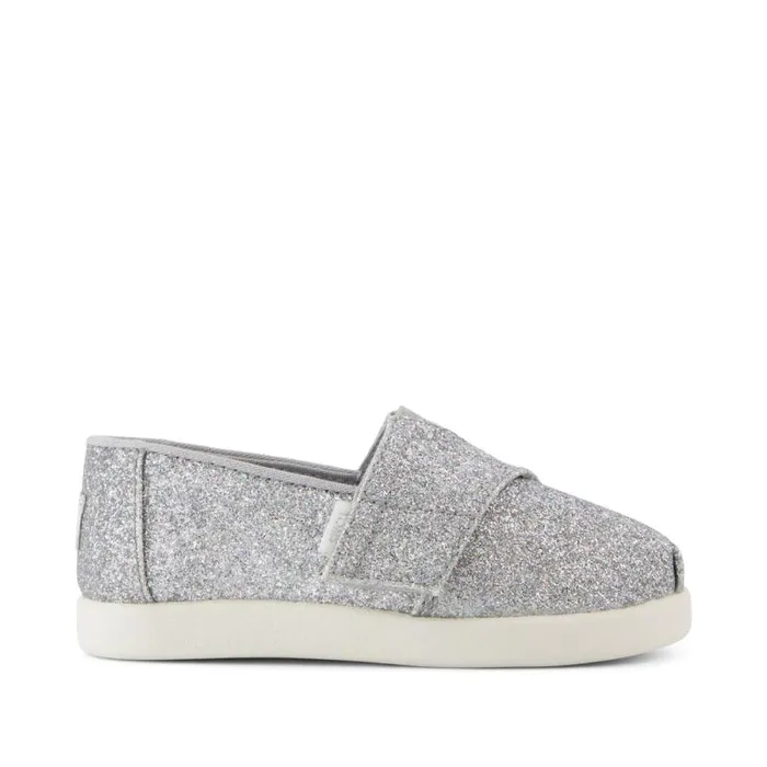 Toms Alpargatas Alpargata Classic Toddler Shoe Silver Iridescent Glimmer 8211 Kids