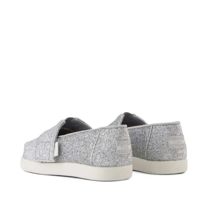 Toms Alpargatas Alpargata Classic Toddler Shoe Silver Iridescent Glimmer 8211 Kids Toms Alpargatas Alpargata Classic Toddler Shoe Silver Iridescent Glimmer 8211 Kids