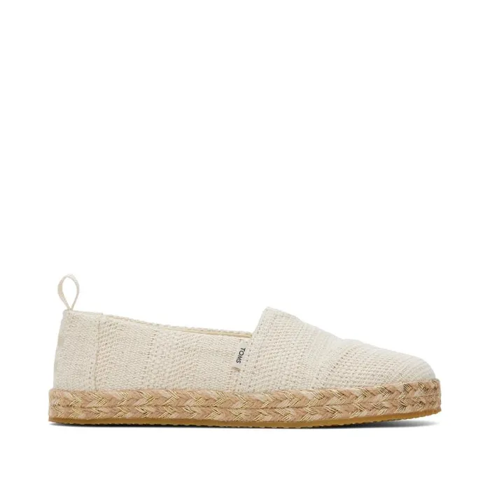 Toms Alpargatas Alpargata Kids Espadrille Natural Metallic 8211 Kids