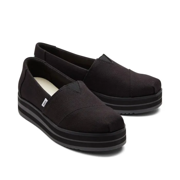 Toms Alpargatas Alpargata Midform Espadrille Black 8211 Women Toms Alpargatas Alpargata Midform Espadrille Black 8211 Women