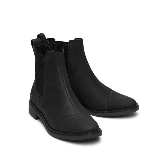 Toms Boots and Booties Charlie Boot Black Leather 8211 Women Toms Boots and Booties Charlie Boot Black Leather 8211 Women