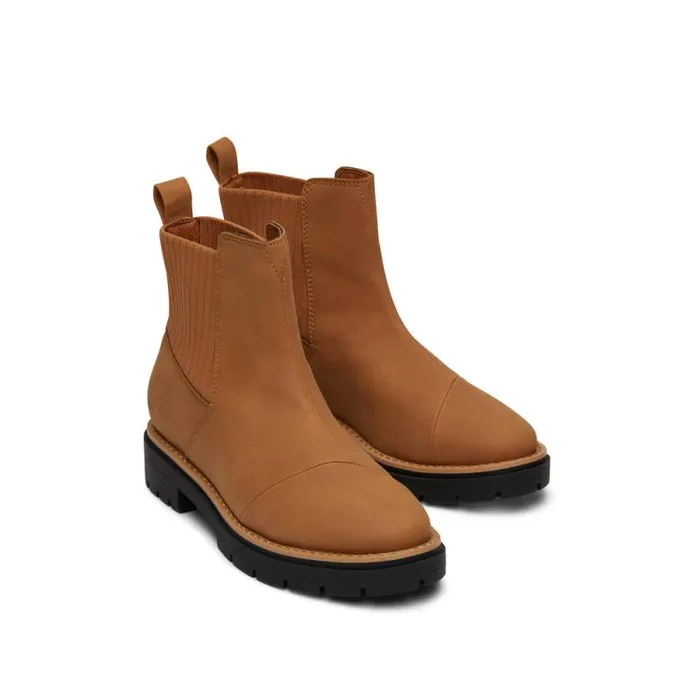 Toms Boots and Booties Cort Boot Vegan Tan 8211 Women Toms Boots and Booties Cort Boot Vegan Tan 8211 Women