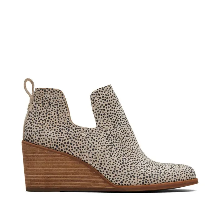 Toms Boots and Booties Kallie Wedge Bootie Macadamia 8211 Women