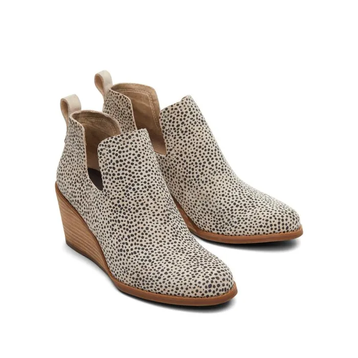 Toms Boots and Booties Kallie Wedge Bootie Macadamia 8211 Women Toms Boots and Booties Kallie Wedge Bootie Macadamia 8211 Women