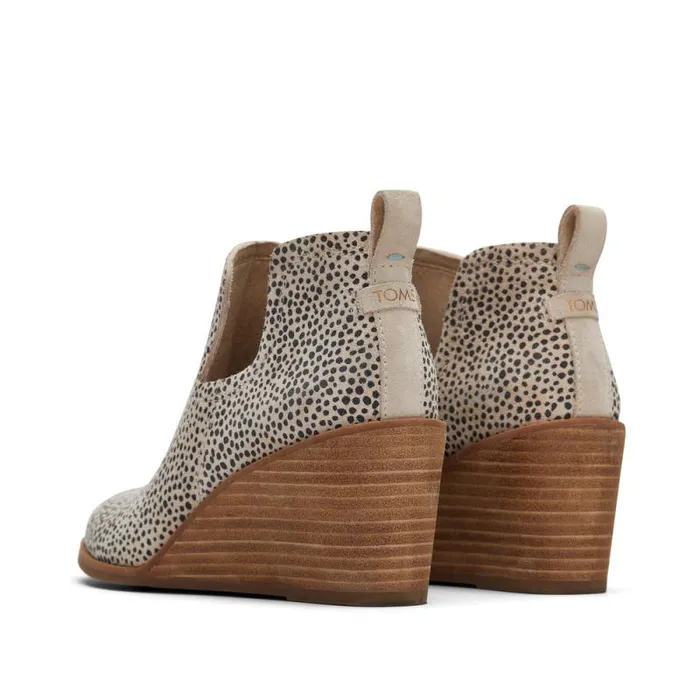 Toms Boots and Booties Kallie Wedge Bootie Macadamia 8211 Women Toms Boots and Booties Kallie Wedge Bootie Macadamia 8211 Women