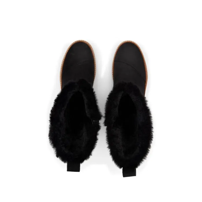 Toms Boots and Booties Makenna Boot Water Resistant Faux Fur Black 8211 Women Toms Boots and Booties Makenna Boot Water Resistant Faux Fur Black 8211 Women