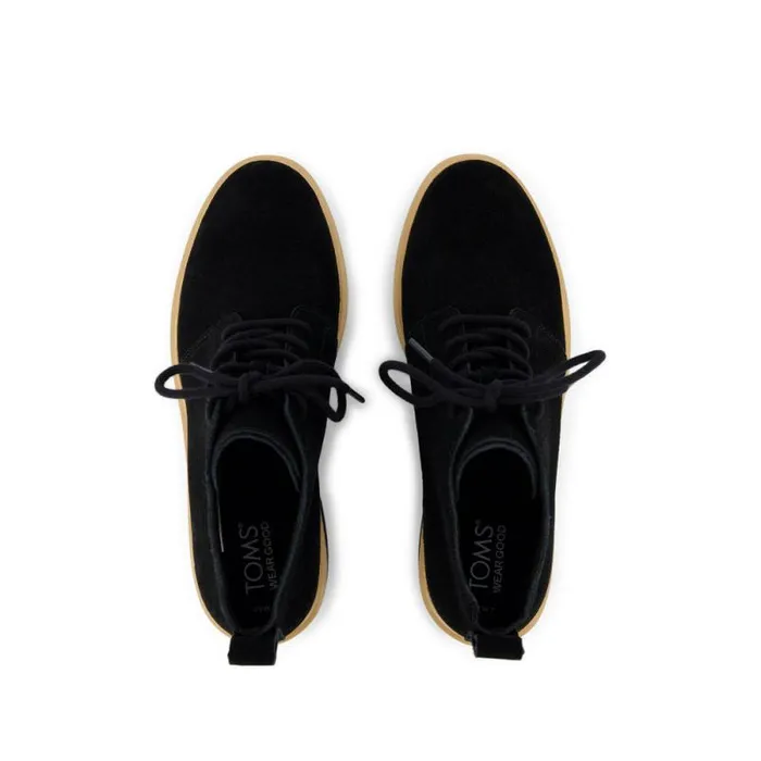 Toms Boots and Booties Maude Wedge LaceUp Boot Black Suede 8211 Women Toms Boots and Booties Maude Wedge LaceUp Boot Black Suede 8211 Women