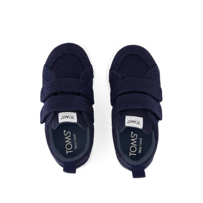 Toms Dress Casual Cruz Double Strap Toddler Sneaker Navy Heritage Canvas 8211 Kids Toms Dress Casual Cruz Double Strap Toddler Sneaker Navy Heritage Canvas 8211 Kids