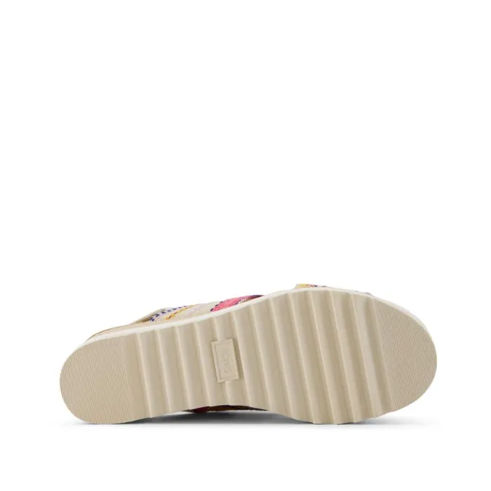 Toms Espadrilles Diana Crossover Wedge Sandal Fuchsia Stripes 8211 Women Toms Espadrilles Diana Crossover Wedge Sandal Fuchsia Stripes 8211 Women