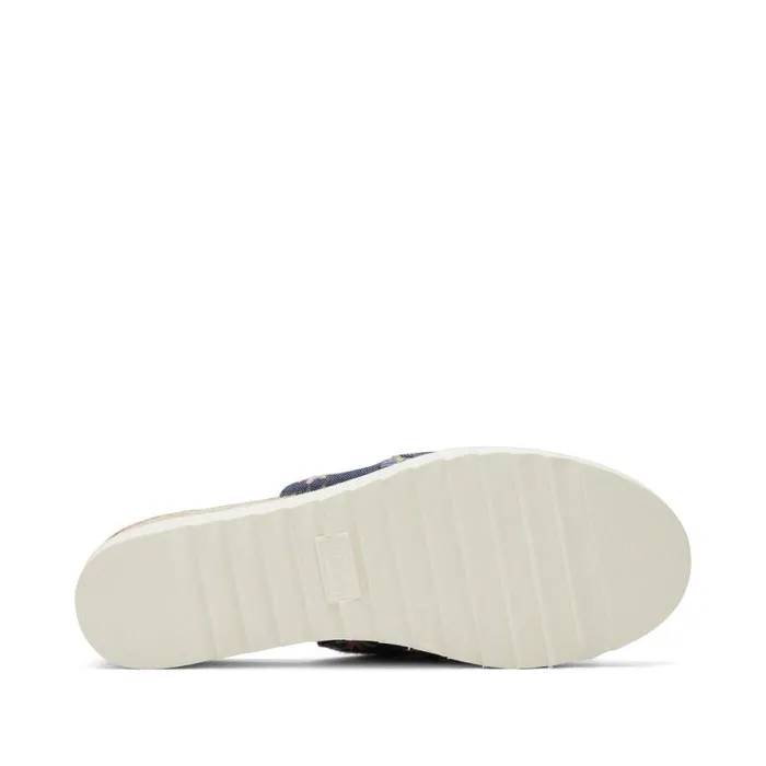 Toms Espadrilles Diana Mule Wedge Sandal Navy Embroidered Floral 8211 Women Toms Espadrilles Diana Mule Wedge Sandal Navy Embroidered Floral 8211 Women