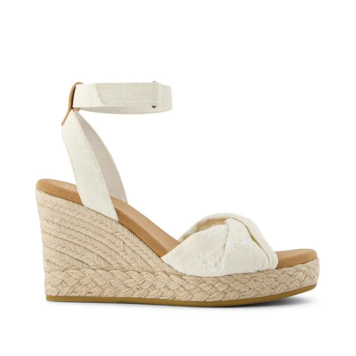 Toms Espadrilles Marisela Wedge Sandal Floral Embroidered 8211 Women