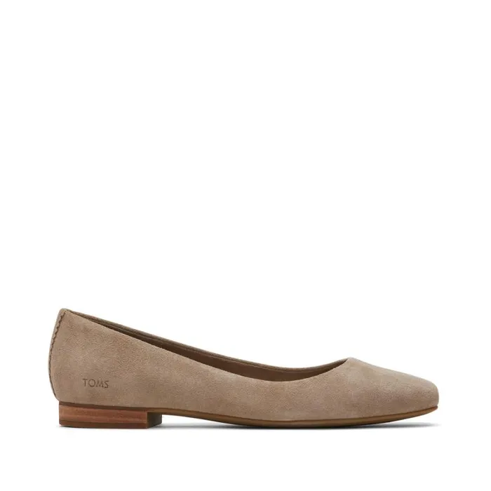Toms Flats and Loafers Briella Flat Dune Suede 8211 Women