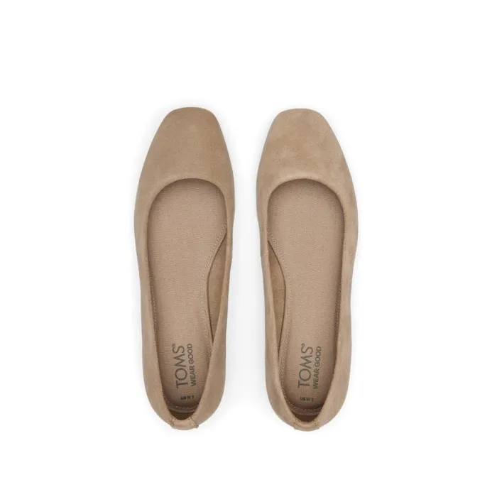 Toms Flats and Loafers Briella Flat Dune Suede 8211 Women Toms Flats and Loafers Briella Flat Dune Suede 8211 Women