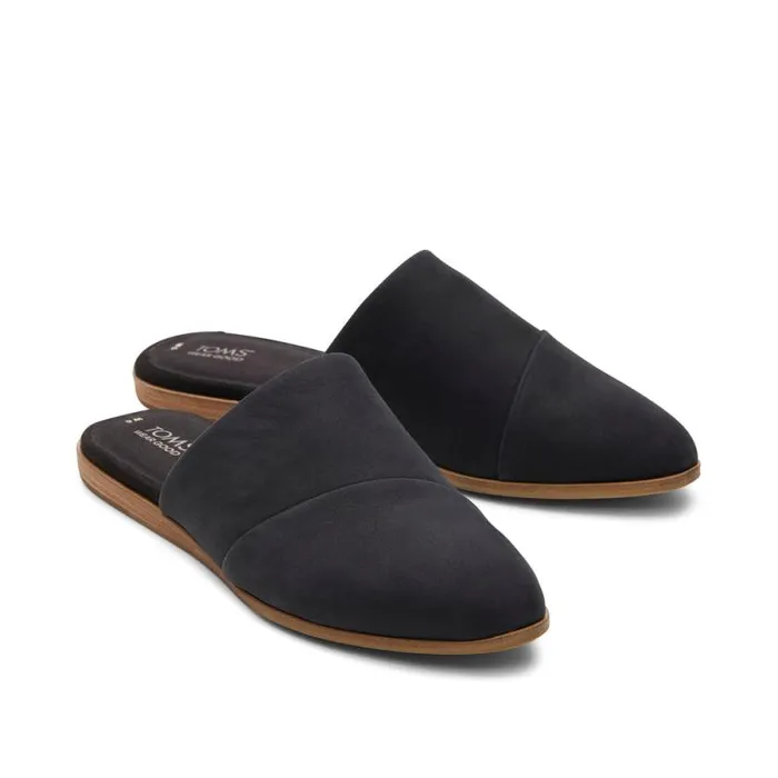 Toms Flats and Loafers Jade Flat Black Leather 8211 Women Toms Flats and Loafers Jade Flat Black Leather 8211 Women