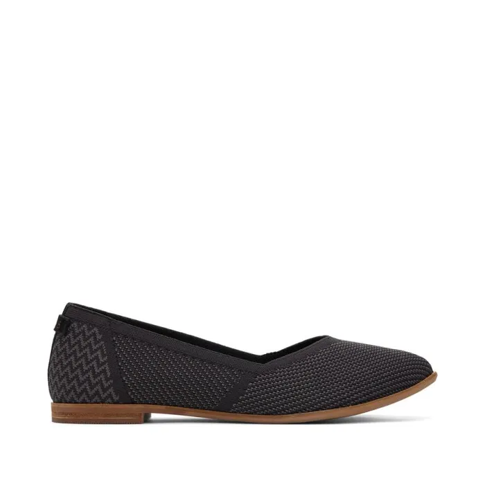 Toms Flats and Loafers Jutti Neat Flat Black Knit 8211 Women
