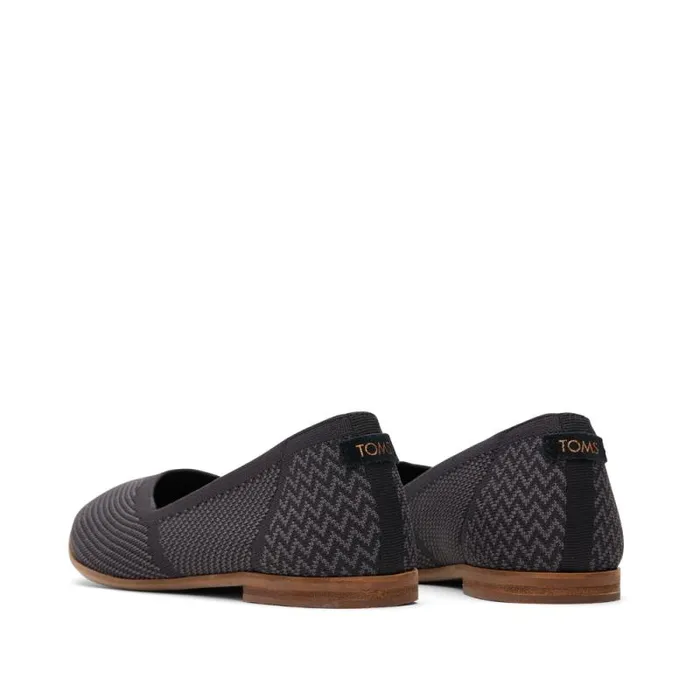 Toms Flats and Loafers Jutti Neat Flat Black Knit 8211 Women Toms Flats and Loafers Jutti Neat Flat Black Knit 8211 Women