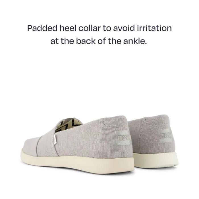 Toms Slip Ons Alpargata Plus Drizzle Grey Heritage Canvas 8211 Women Toms Slip Ons Alpargata Plus Drizzle Grey Heritage Canvas 8211 Women