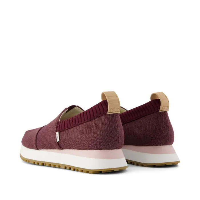 Toms Slip Ons Resident 20 Sneaker Burgundy Heritage Canvas 8211 Women Toms Slip Ons Resident 20 Sneaker Burgundy Heritage Canvas 8211 Women