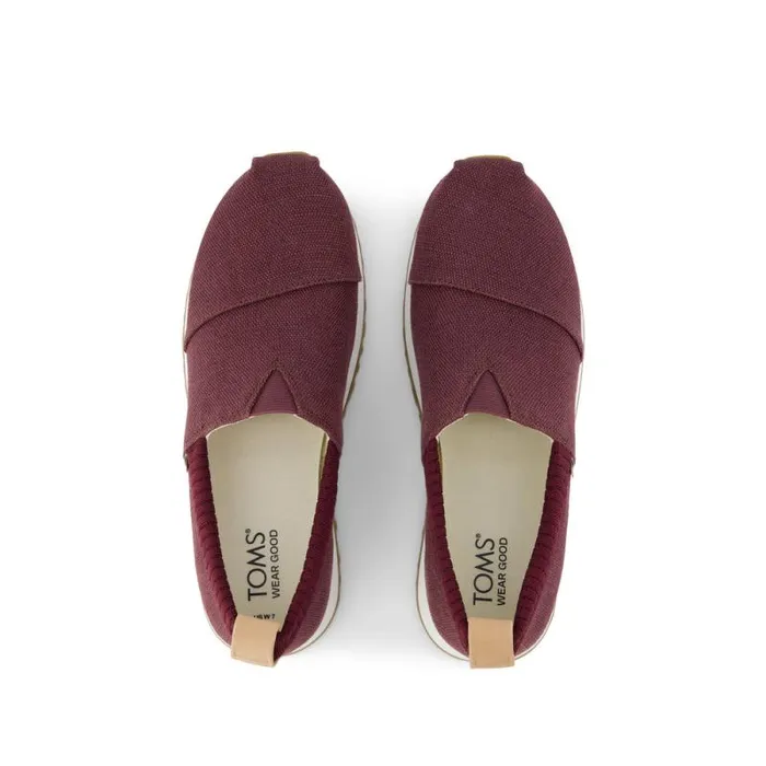 Toms Slip Ons Resident 20 Sneaker Burgundy Heritage Canvas 8211 Women Toms Slip Ons Resident 20 Sneaker Burgundy Heritage Canvas 8211 Women