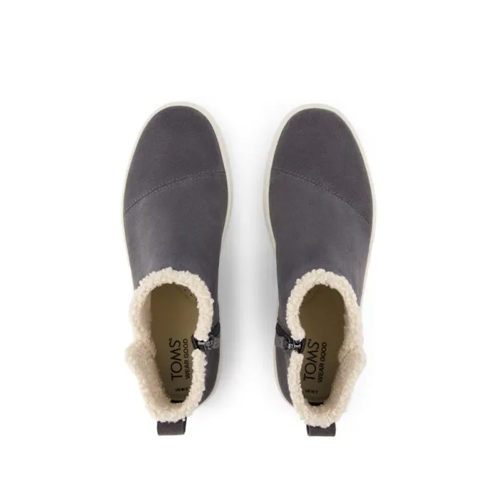 Toms Slip Ons Verona Mid Platform Sneaker Grey Suede Faux Shearling 8211 Women Toms Slip Ons Verona Mid Platform Sneaker Grey Suede Faux Shearling 8211 Women
