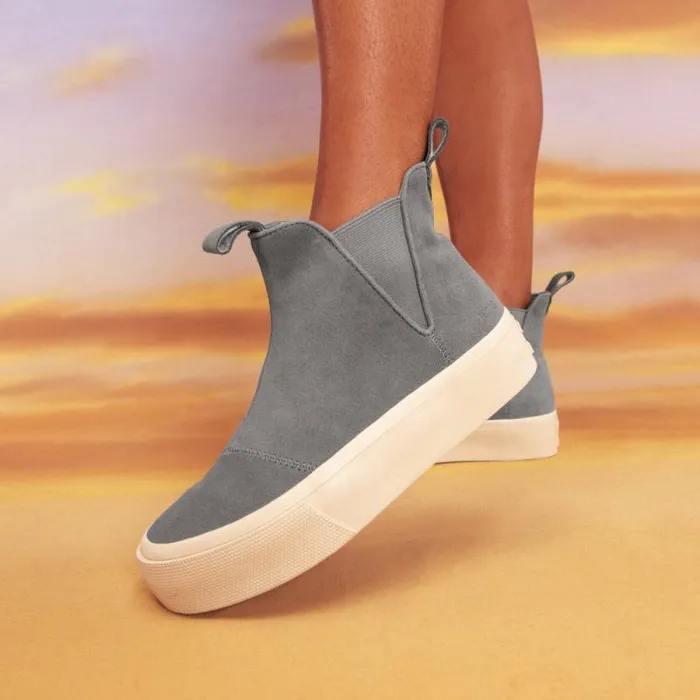 Toms Sneakers Fenix Platform Chelsea Sneaker Vetiver Grey Suede 8211 Women Toms Sneakers Fenix Platform Chelsea Sneaker Vetiver Grey Suede 8211 Women