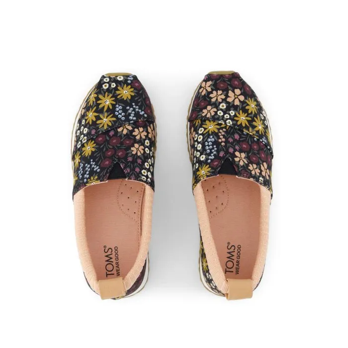Toms Sneakers Resident Kids Sneaker Black Wildflowers 8211 Kids Toms Sneakers Resident Kids Sneaker Black Wildflowers 8211 Kids