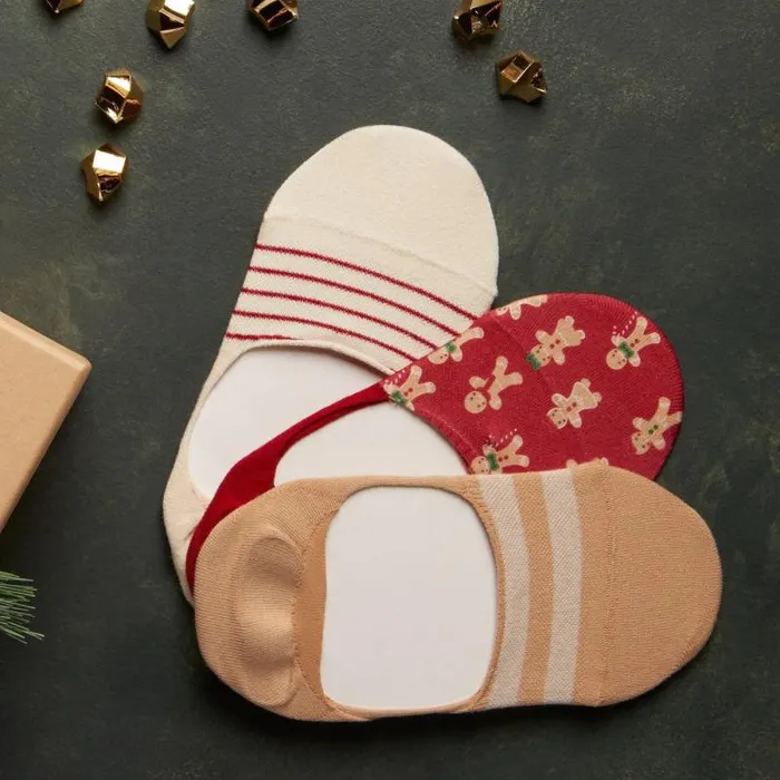Toms Socks Classic No Show Socks 3 Pack Ginger Bread Multi Holiday Print 8211 Gear Toms Socks Classic No Show Socks 3 Pack Ginger Bread Multi Holiday Print 8211 Gear