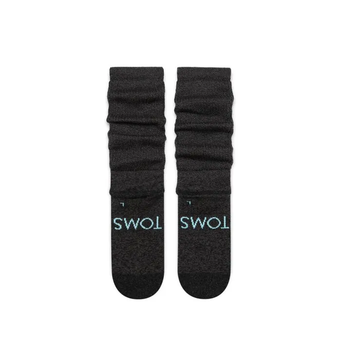Toms Socks Slouchy Quarter Crew Socks Black 8211 Gear Toms Socks Slouchy Quarter Crew Socks Black 8211 Gear