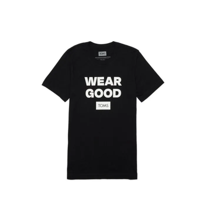 Toms Tees Wear Good Short Sleeve Crew Tee Black 8211 Gear