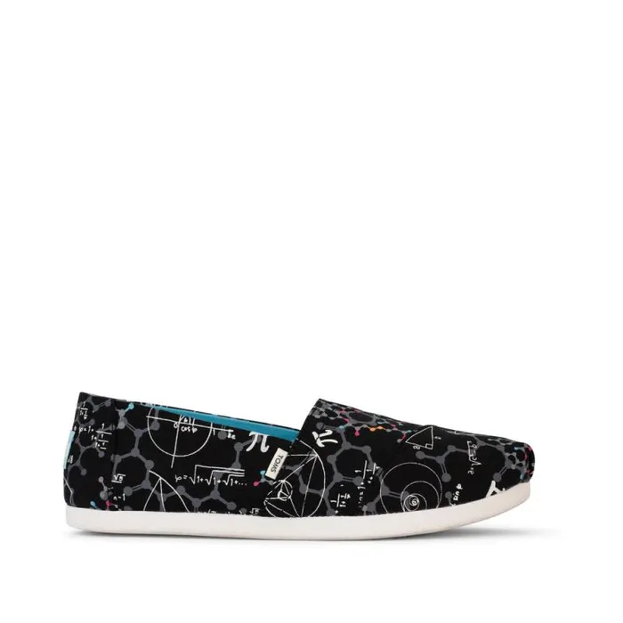 Toms TOMS Classics Alpargata Cloudbound Black With Science Print 8211 Women