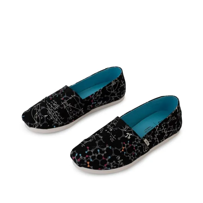 Toms TOMS Classics Alpargata Cloudbound Black With Science Print 8211 Women Toms TOMS Classics Alpargata Cloudbound Black With Science Print 8211 Women