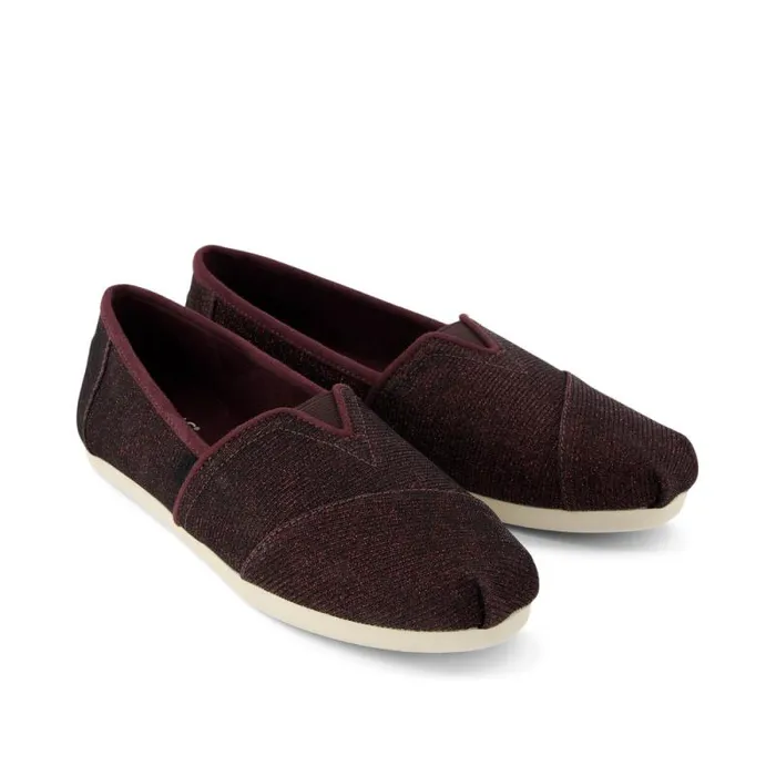 Toms TOMS Classics Alpargata Cloudbound Blackberry Sparkle Glitter 8211 Women Toms TOMS Classics Alpargata Cloudbound Blackberry Sparkle Glitter 8211 Women