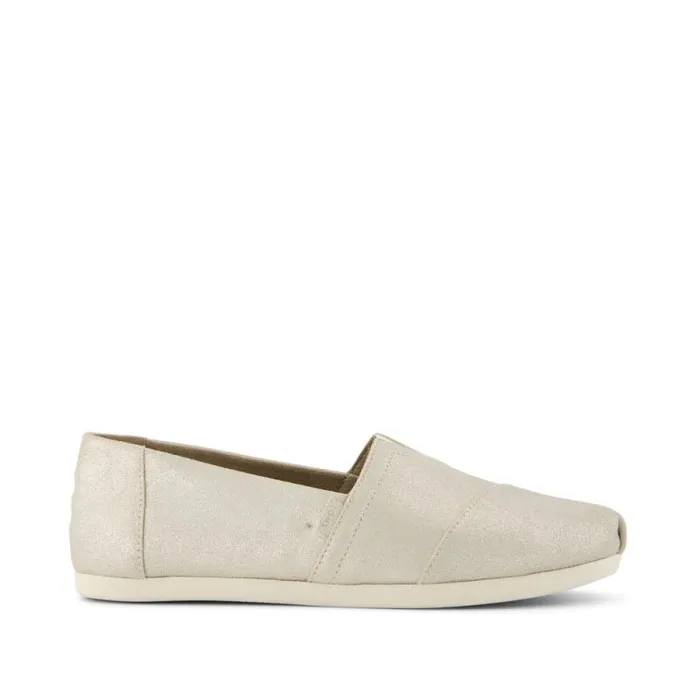 Toms TOMS Classics Alpargata Cloudbound Champagne Metallic Suede 8211 Women
