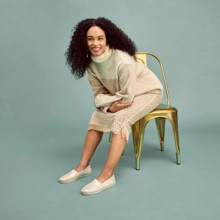 Toms TOMS Classics Alpargata Cloudbound Champagne Metallic Suede 8211 Women Toms TOMS Classics Alpargata Cloudbound Champagne Metallic Suede 8211 Women
