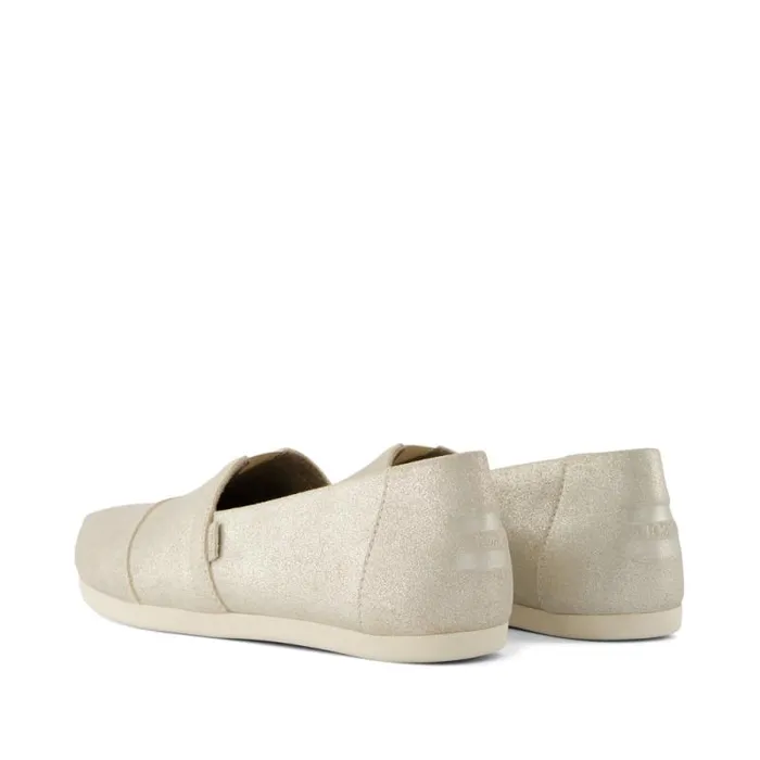 Toms TOMS Classics Alpargata Cloudbound Champagne Metallic Suede 8211 Women Toms TOMS Classics Alpargata Cloudbound Champagne Metallic Suede 8211 Women