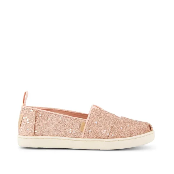 Toms TOMS Classics Alpargata Kids Shoe Cosmic Rose Gold Glitter 8211 KidsWomen