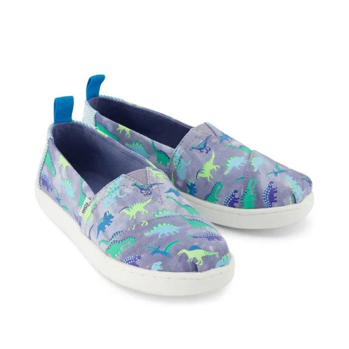 Toms TOMS Classics Alpargata Kids Shoe Dino Print 8211 KidsWomen Toms TOMS Classics Alpargata Kids Shoe Dino Print 8211 KidsWomen