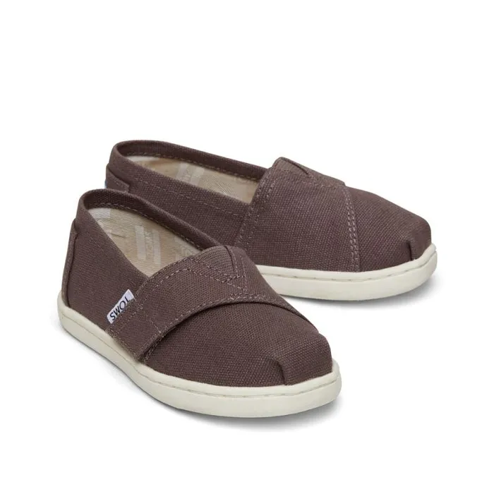 Toms TOMS Classics Alpargata Toddler Shoe Ash Canvas 8211 WomenKids