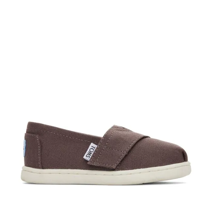 Toms TOMS Classics Alpargata Toddler Shoe Ash Canvas 8211 WomenKids Toms TOMS Classics Alpargata Toddler Shoe Ash Canvas 8211 WomenKids