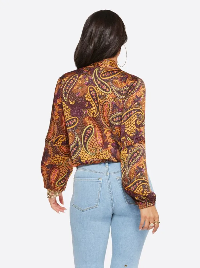 Tops Clothing Jessica Simpson Marisol Top In Paisley Confetti