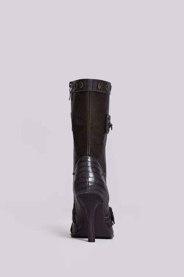 Tops Jaded London Women Shop Destiny 3 in 1 Boot in Brown