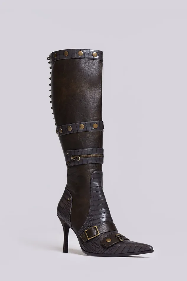 Tops Jaded London Women Shop Destiny 3 in 1 Boot in Brown