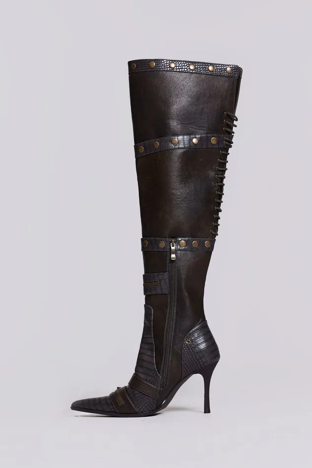 Tops Jaded London Women Shop Destiny 3 in 1 Boot in Brown