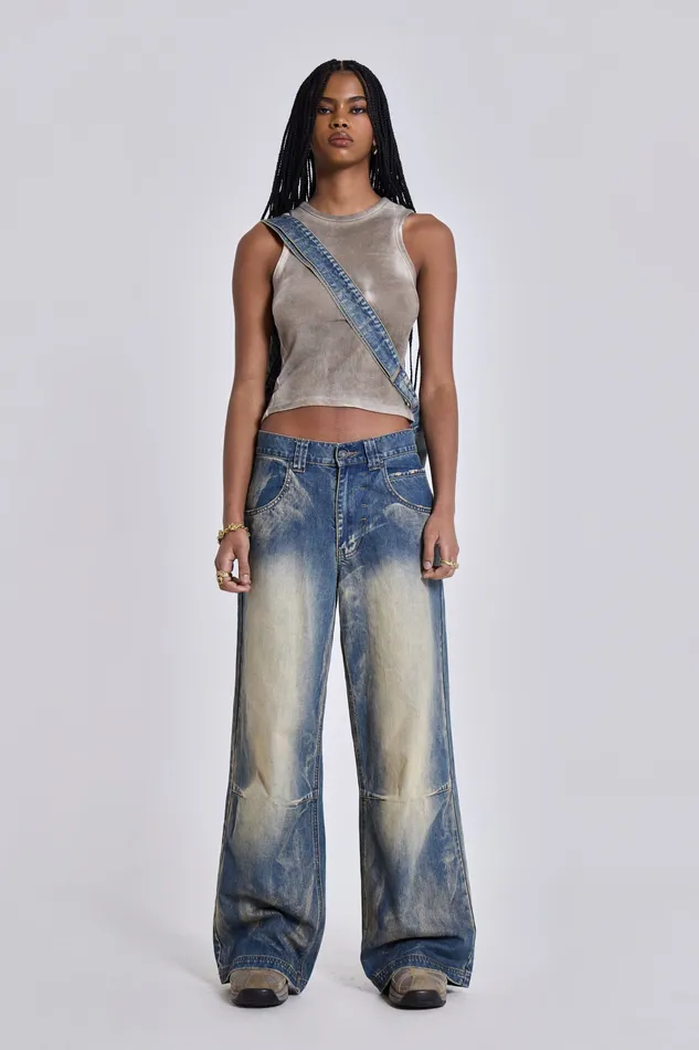 Tops Shop Blue Ethereal Colossus Jeans Jaded London Women