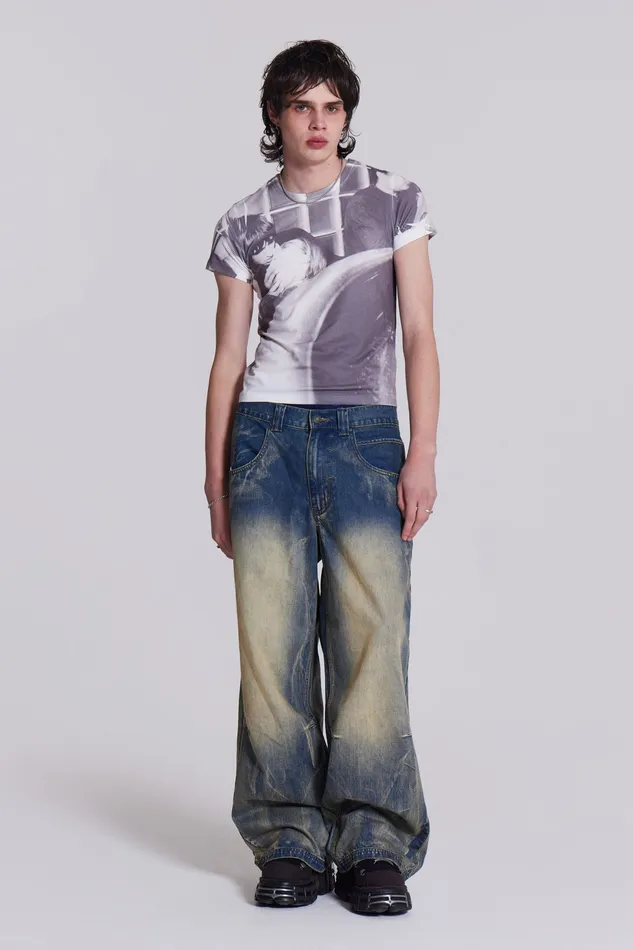 Tops Shop Blue Ethereal Colossus Jeans Jaded London Women